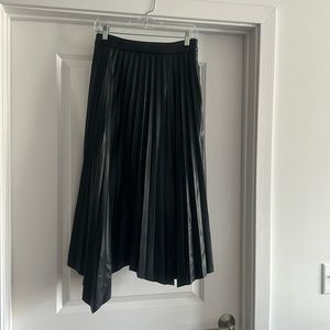 Faux leather skirt